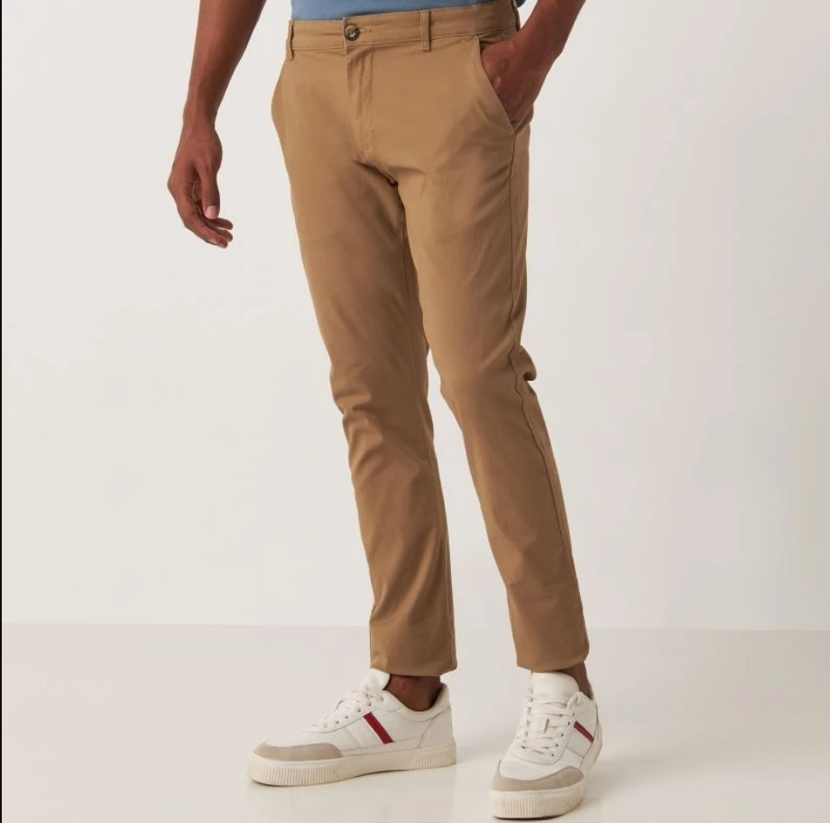 MAX SALE, Chino Straight Fit-Brown Pants
