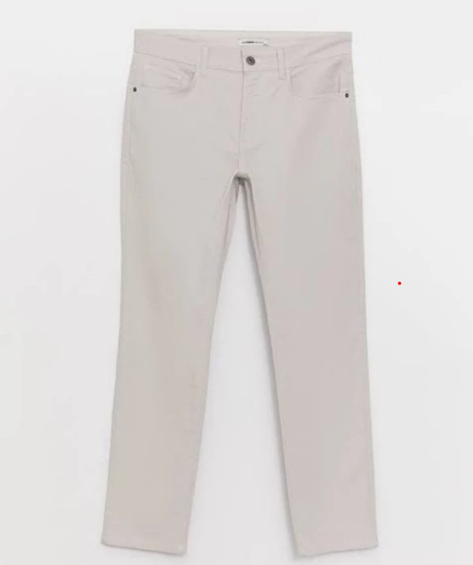 LC WAIKIKI SALE, Chino Light Grey Slim Fit Pants For Men
