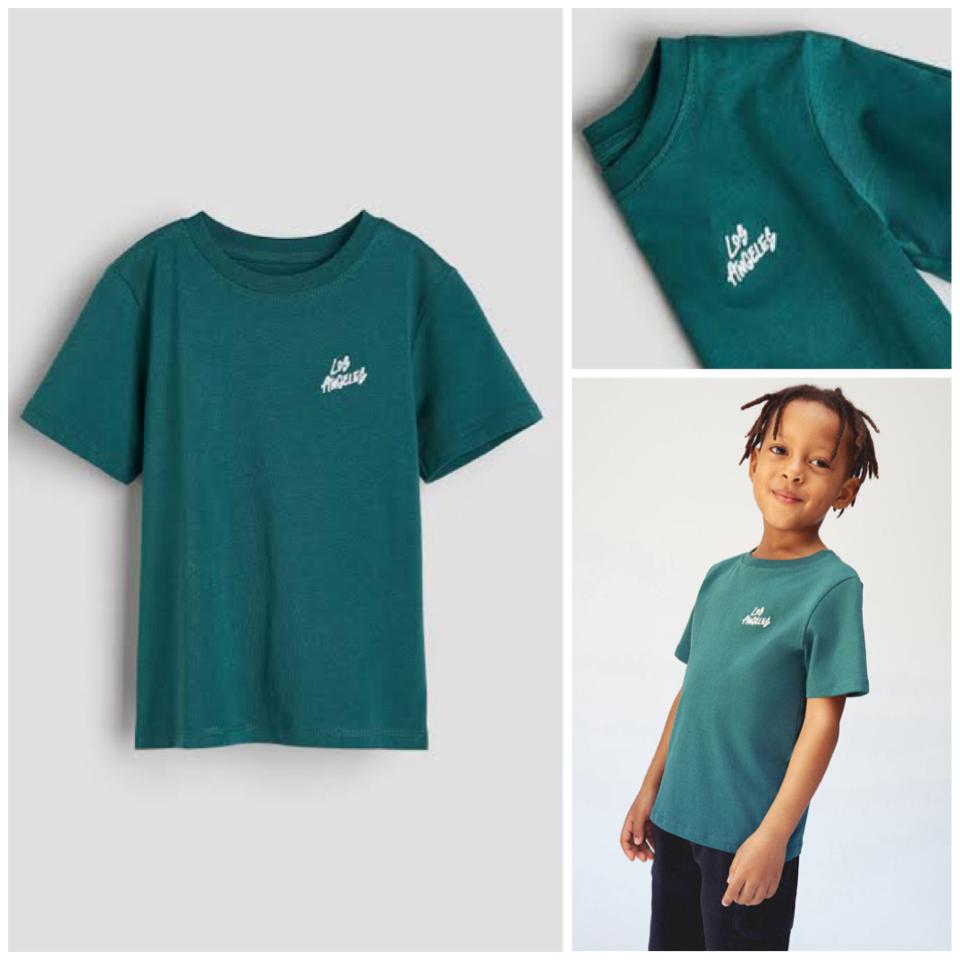H&M SALE, Los Angeles Green Tshirt