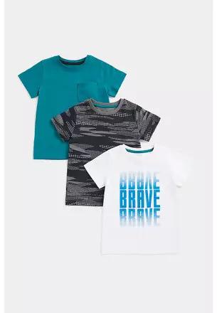 MOTHERCARE SALE, 3 Pack Brave White Tshirt