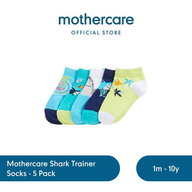MOTHERCARE SALE, 5 Pack Shark Trainer Socks
