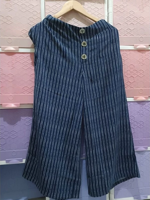 MAX SALE, Navy Kulot Stripe