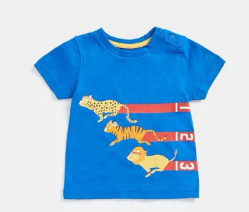 MOTHERCARE SALE, Animal Race Blue Tshirt