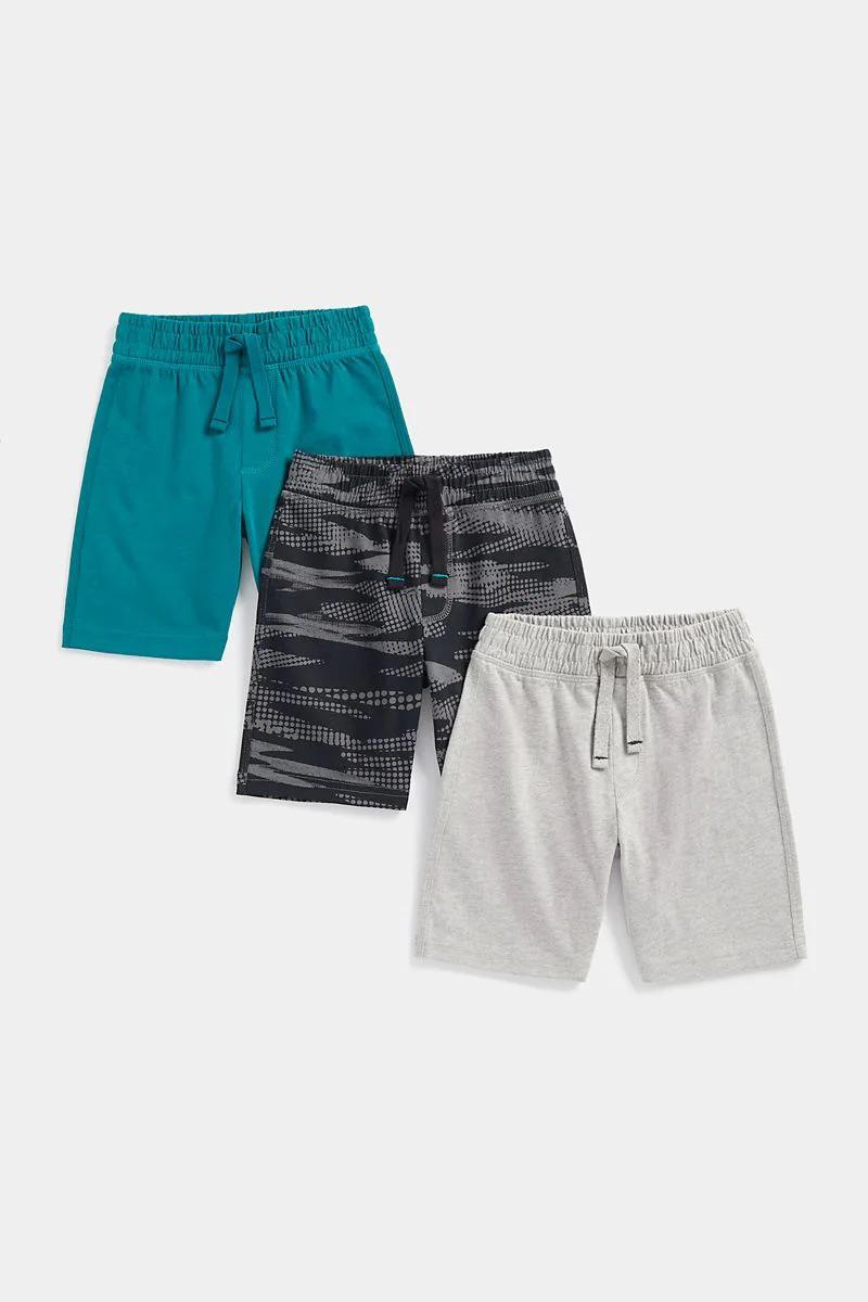 MOTHERCARE SALE, 3 Pack Grey, Teal, Dark Marl Short